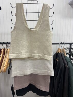 By Together Reversible Ribbed Knit Tanks **set of 4!!!**